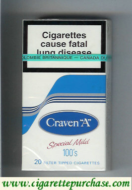 Craven A Special Mild 100s cigarettes